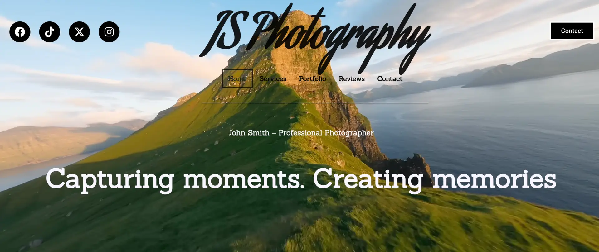 Thompson web development services Morecambe. photographer website designed by thompson web development